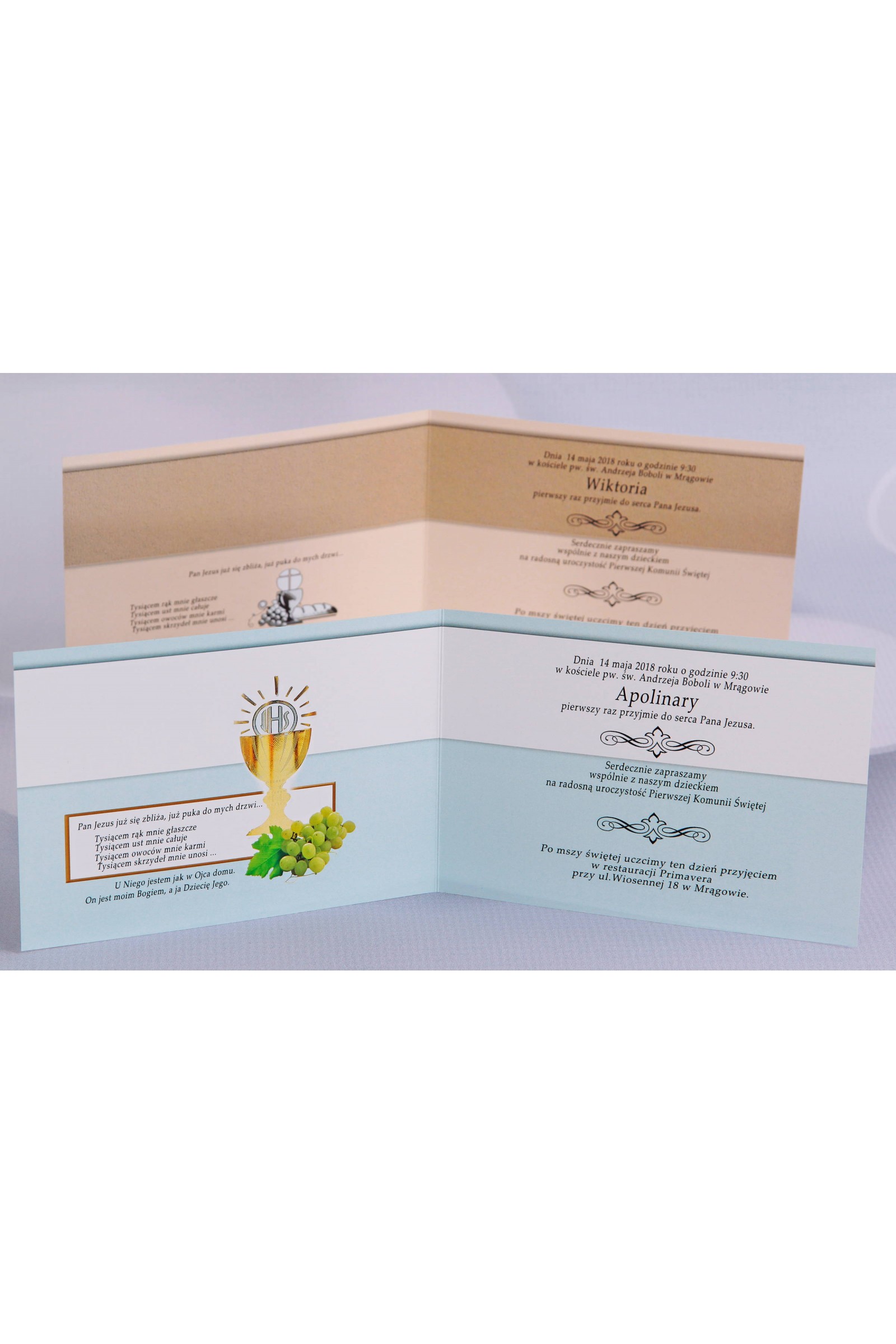 Personalized communion invitations popular - Church (1,2) - obraz 3