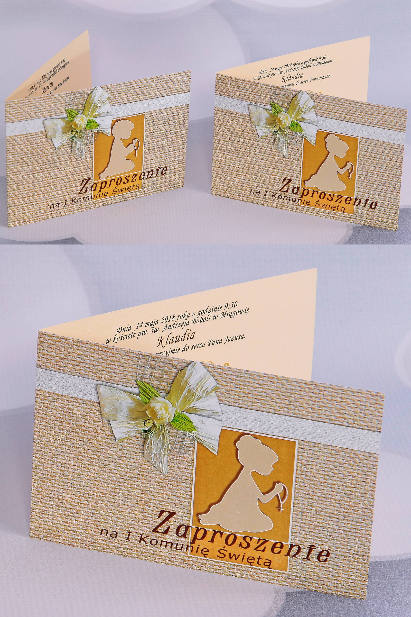 Personalized popular communion invitations - Canvas 1 (a,c) - obraz 0