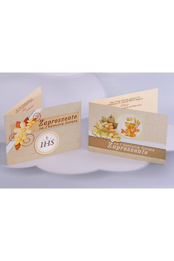 Personalized popular communion invitations - Canvas 2 (a,d) Personalized popular communion invitations - Canvas 2 (a,d) - obraz 1