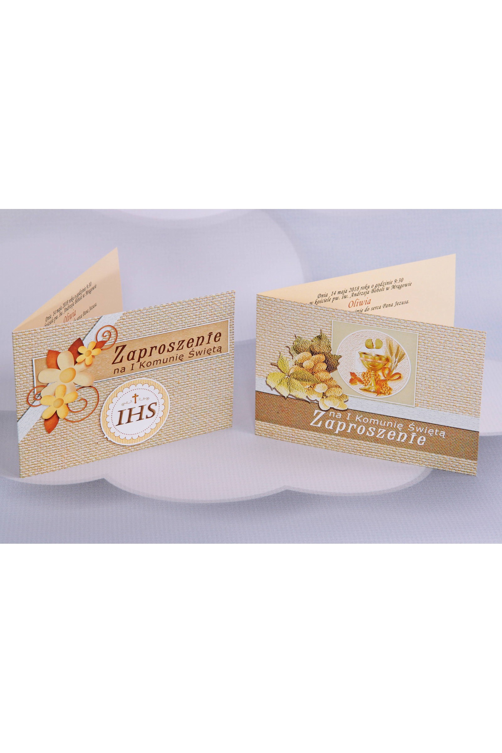 Personalized popular communion invitations - Canvas 2 (a,d) Personalized popular communion invitations - Canvas 2 (a,d) - obraz 1