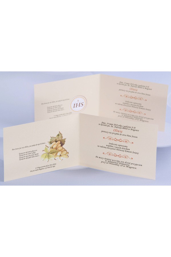 Personalized popular communion invitations - Canvas 2 (a,d) Personalized popular communion invitations - Canvas 2 (a,d) - obraz 3