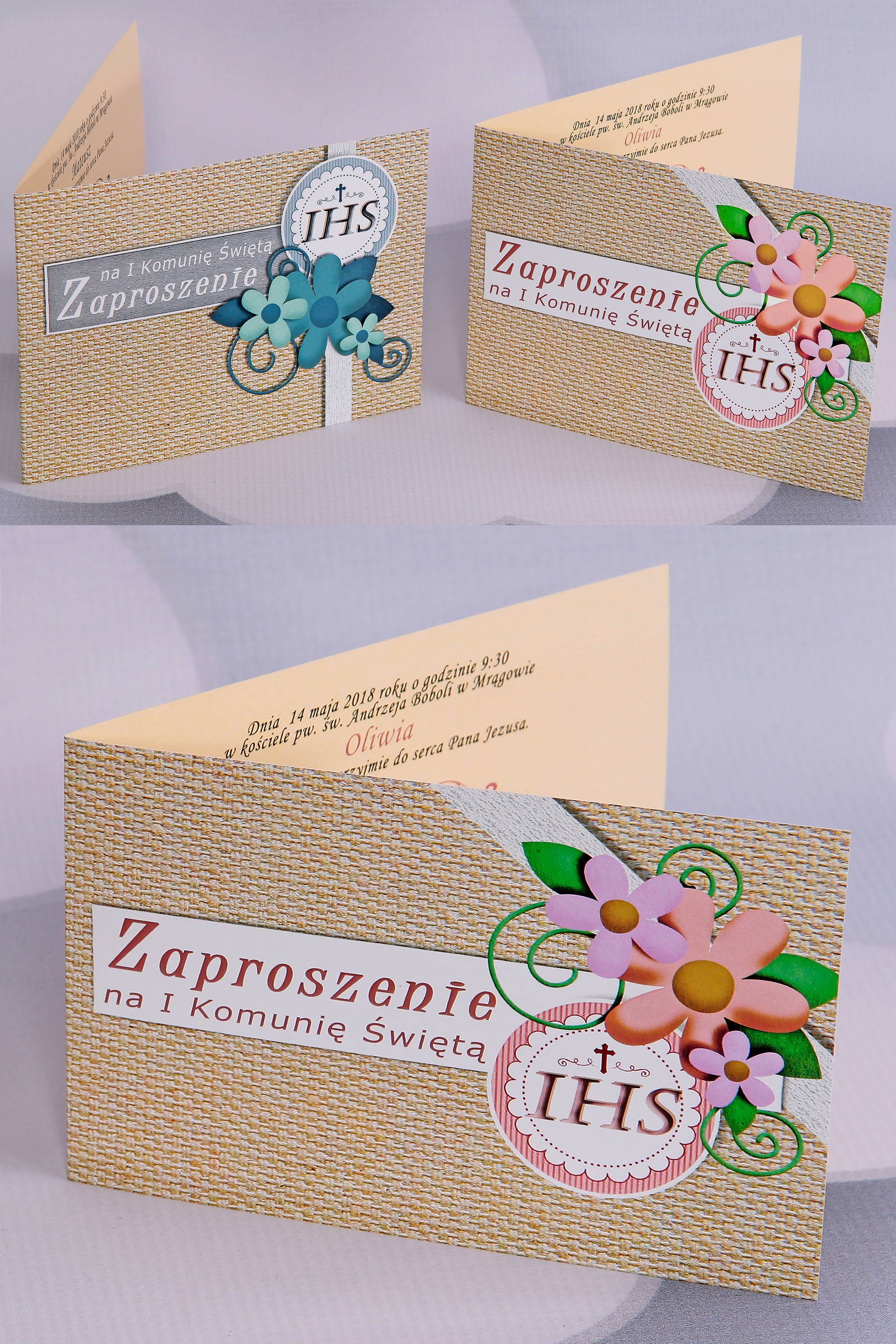 Personalized popular communion invitations - Canvas 2 (b,c) - obraz 0