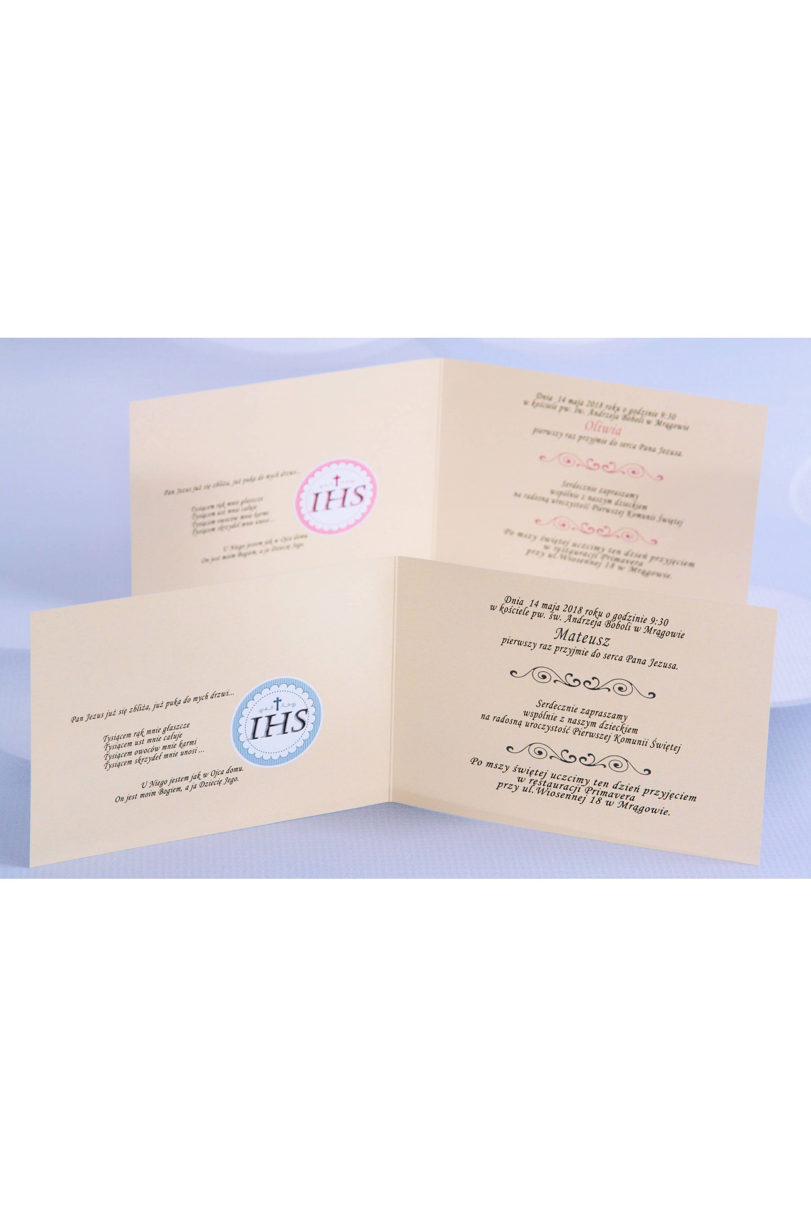 Personalized popular communion invitations - Canvas 2 (b,c) - obraz 3
