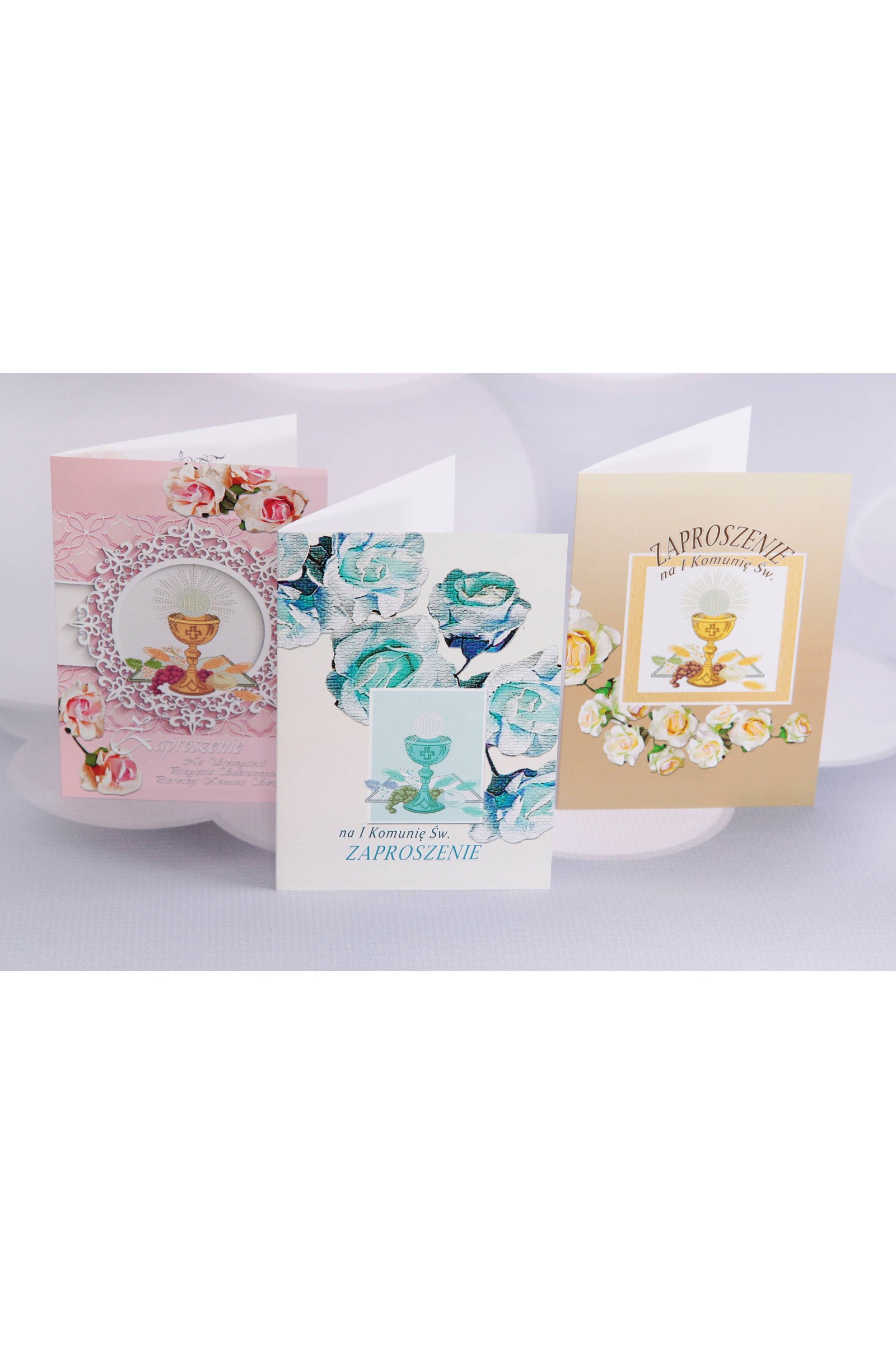 Personalized popular communion invitations - Rosa 1 (a,b,c) - obraz 1