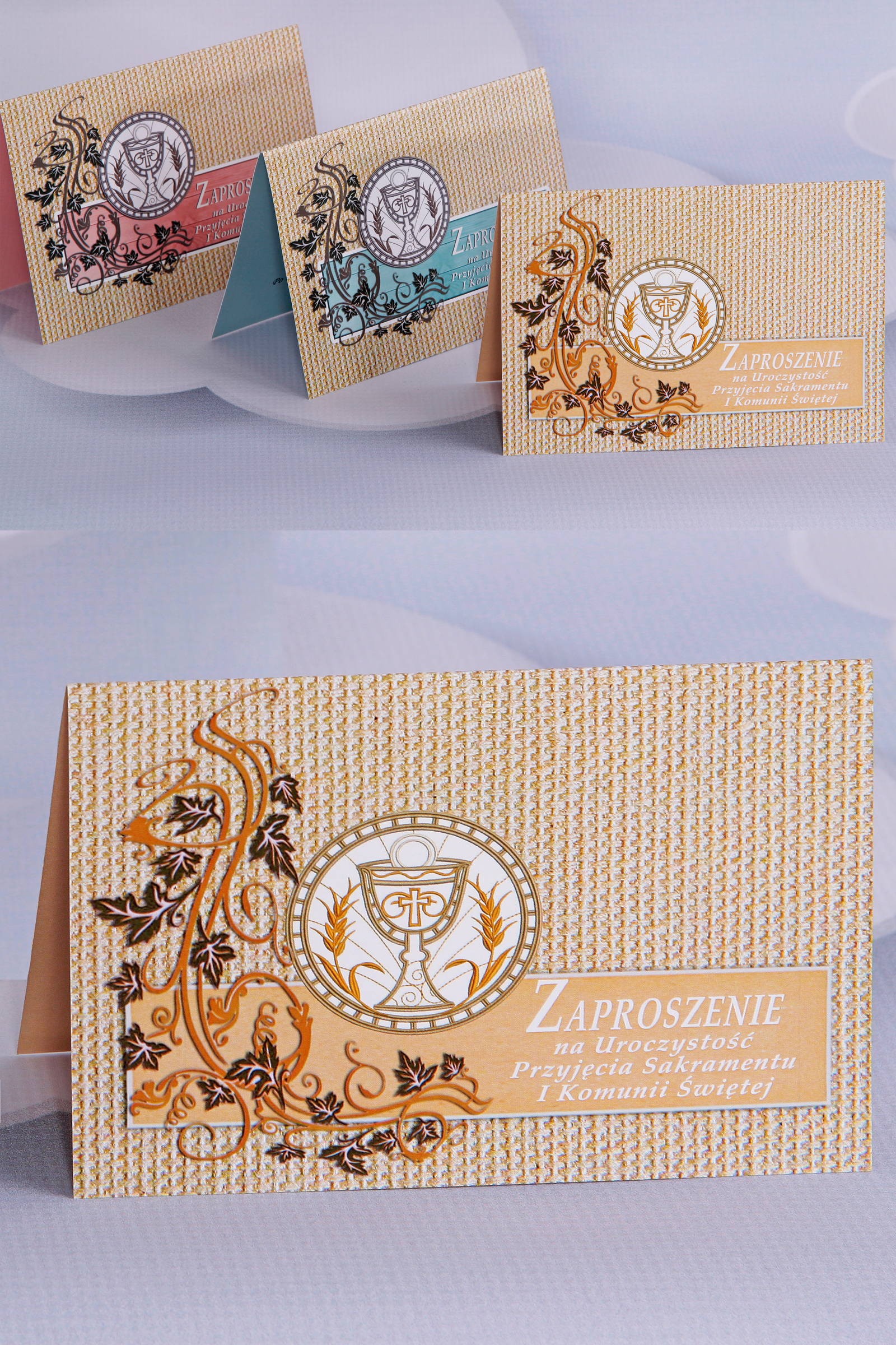 Personalized popular communion invitations - Canvas 3 (a,b,c) - obraz 0