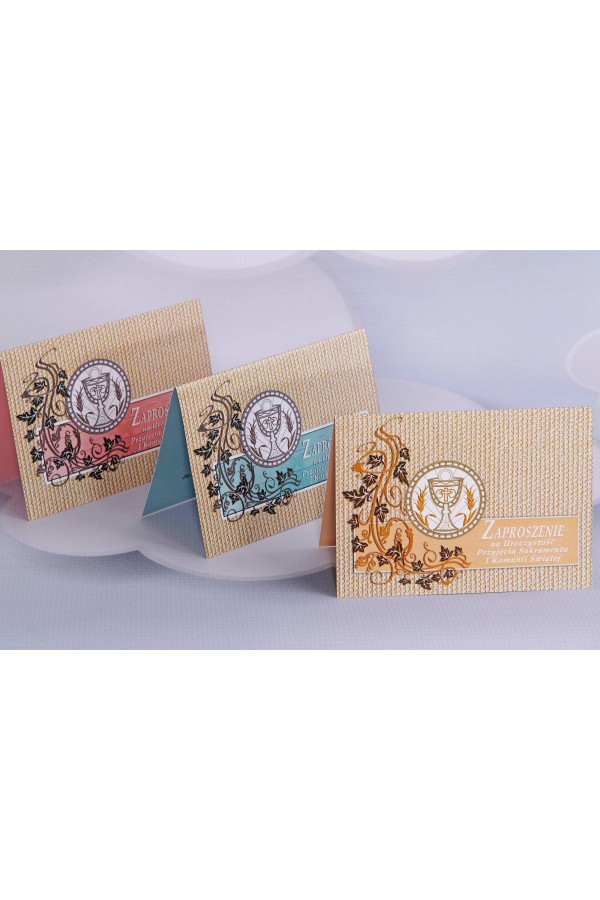 Personalized popular communion invitations - Canvas 3 (a,b,c) - obraz 1