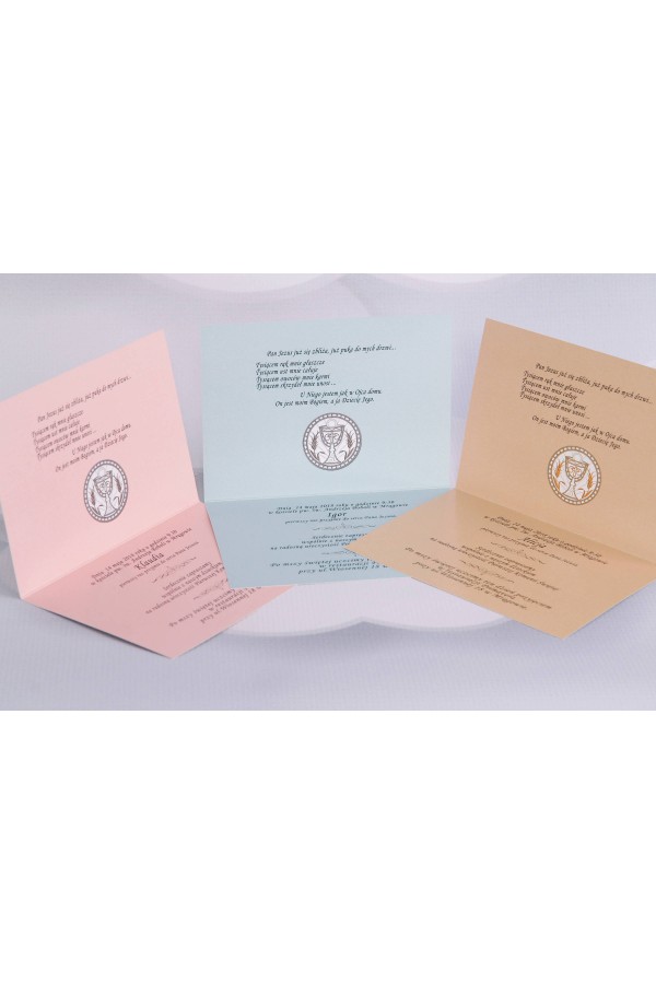 Personalized popular communion invitations - Canvas 3 (a,b,c) - obraz 3