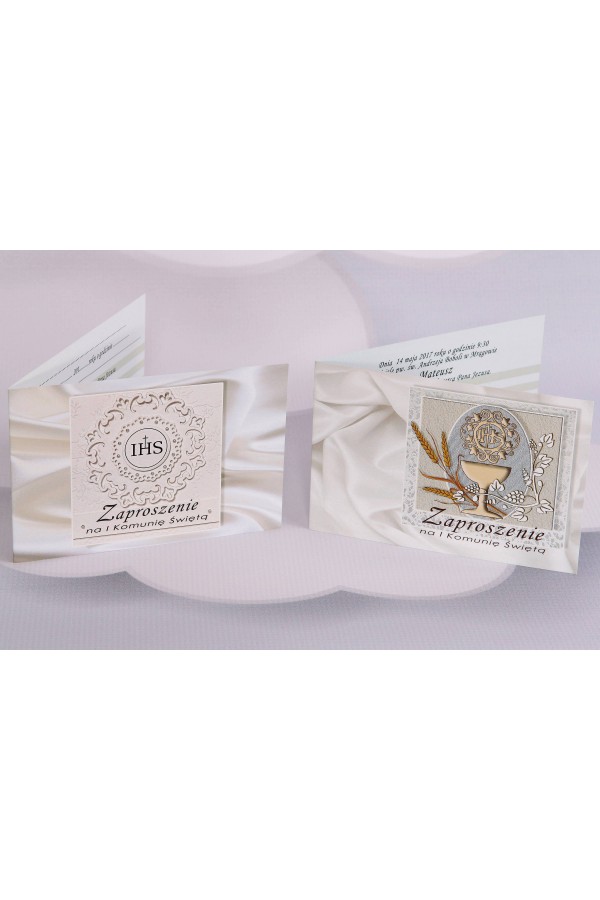 Personalized popular communion invitations - Satin 1 (a,c) - obraz 1