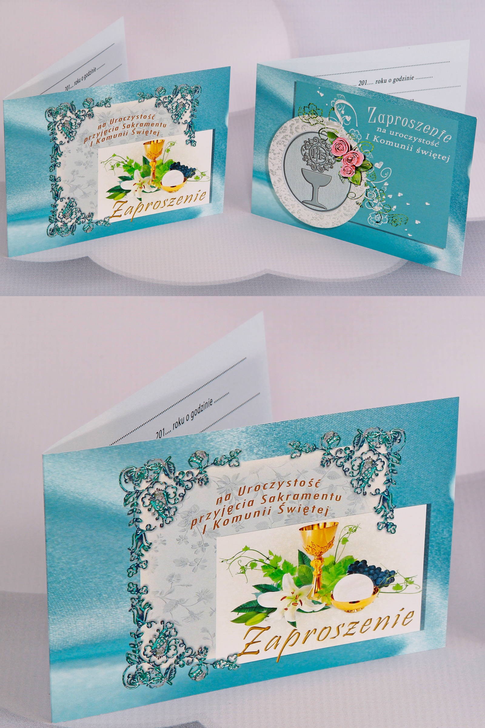 Personalized popular communion invitations - Satin 2 (c,d) Personalized popular communion invitations - Satin 2 (c,d) - obraz 0
