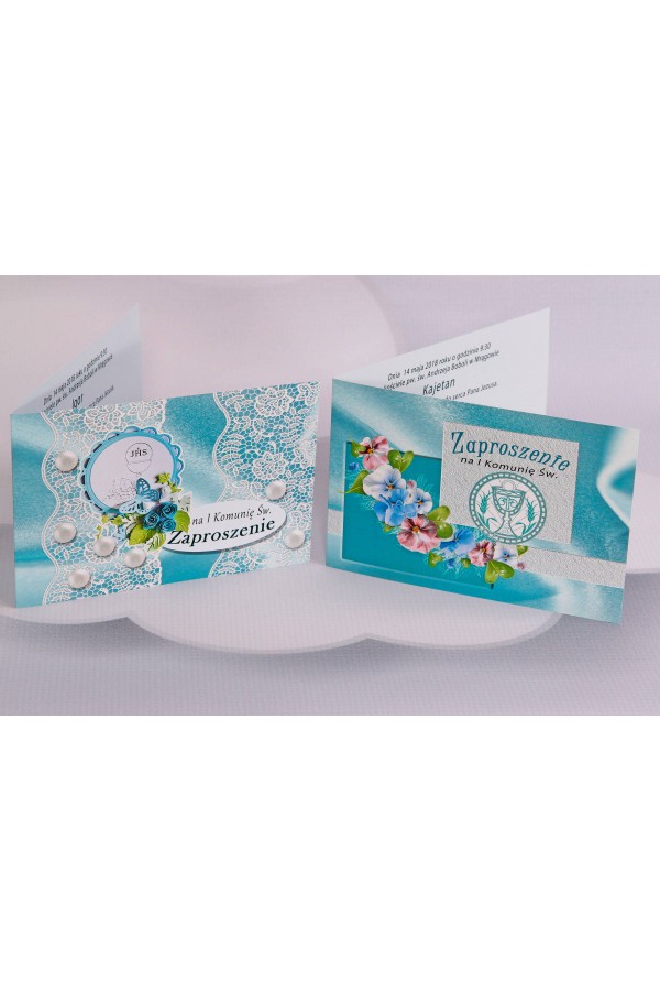 Personalized popular communion invitations - Satin 2 (a,b) - obraz 1