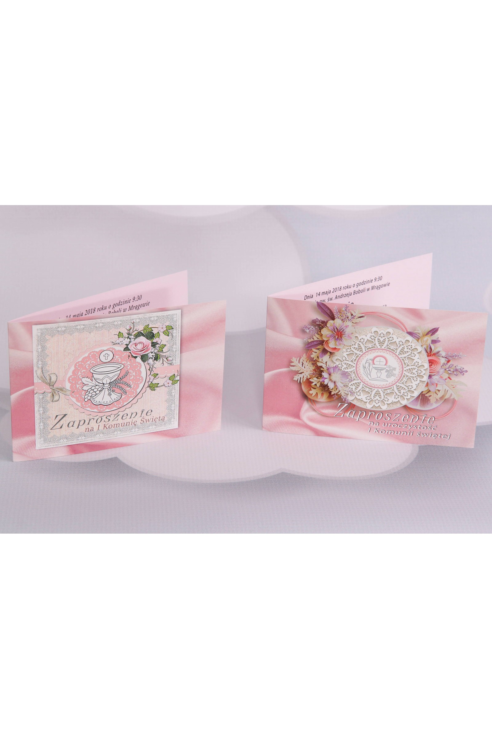 Personalized popular communion invitations - Satin 3 (c,d) Personalized popular communion invitations - Satin 3 (c,d) - obraz 1