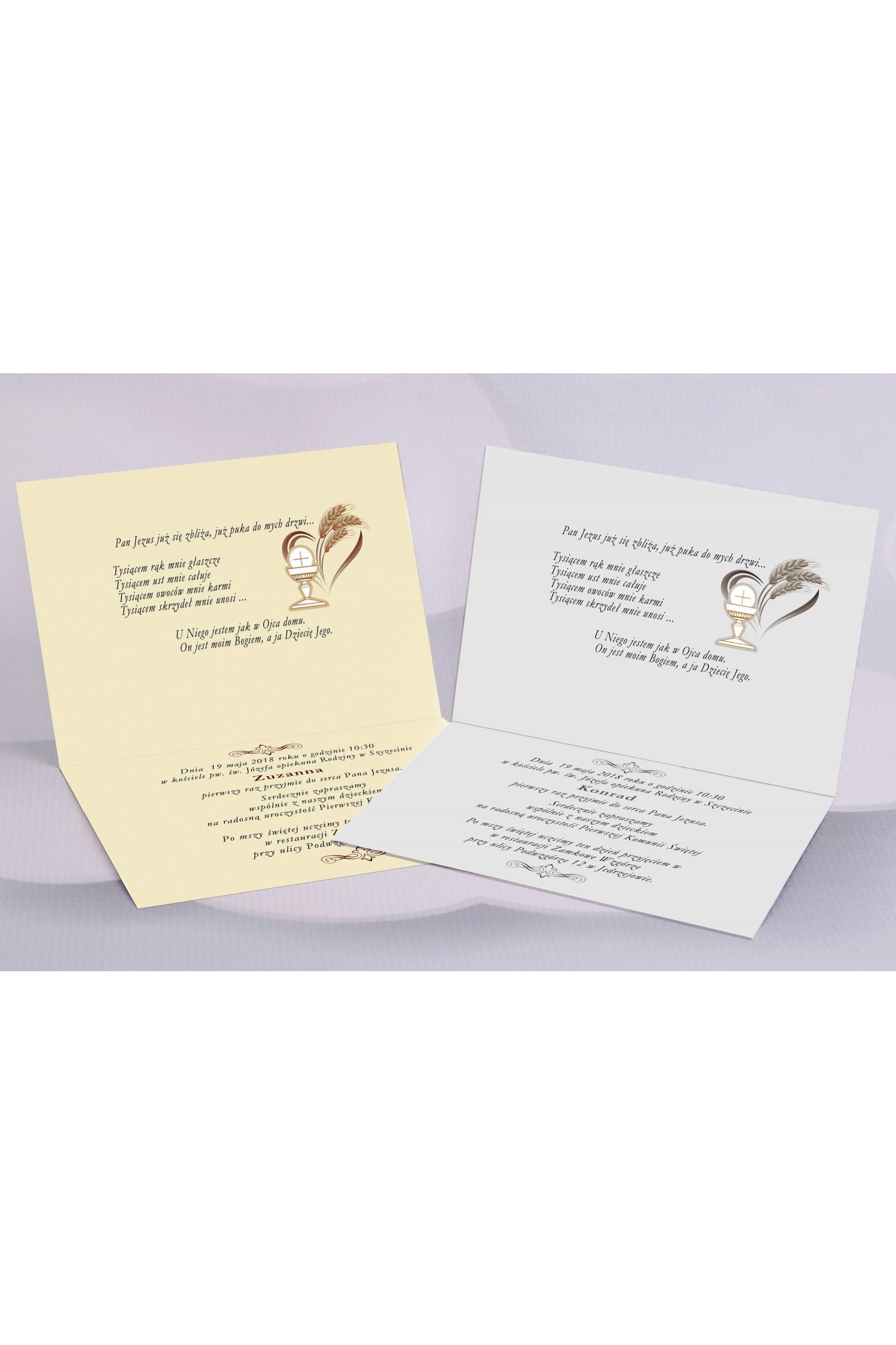 Personalized communion invitations popular - Ear (1,2) - obraz 3