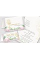 Personalized communion invitations and vignettes - Watercolor Violets - obraz 1