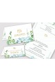 Personalized communion invitations and vignettes - Spring leaves - obraz 1