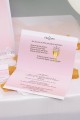 Personalized communion invitations and vignettes - Lace pink - obraz 1