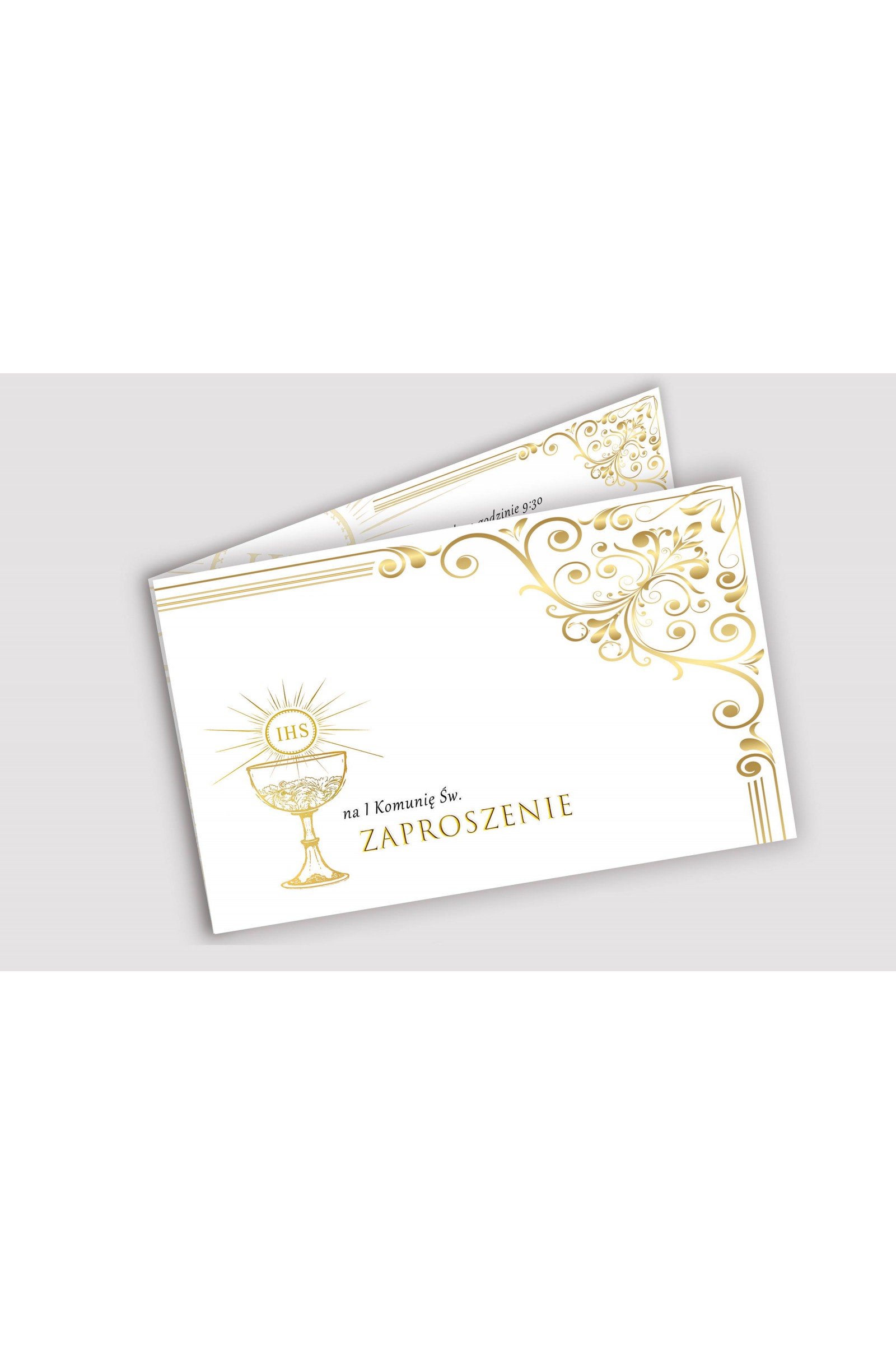 Personalized communion invitations from sets - Royal Gold Personalized communion invitations from sets - Royal Gold - obraz 1