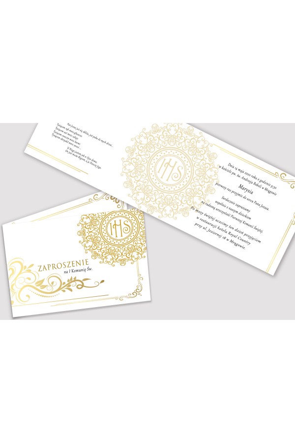 Personalized communion invitations from sets - Elegance - obraz 2