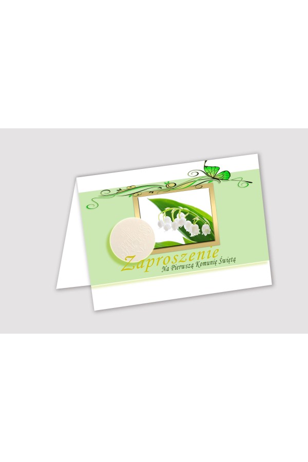 Personalized communion invitations from sets - Lily of the Valley Personalized communion invitations from sets - Lily of the Valley - obraz 1