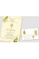 Personalized communion invitations from sets - Golden charms - obraz 2
