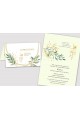 Personalized communion invitations from sets - Gold and twigs - obraz 2