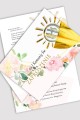 Personalized communion invitations from sets - Watercolor pink - obraz 2