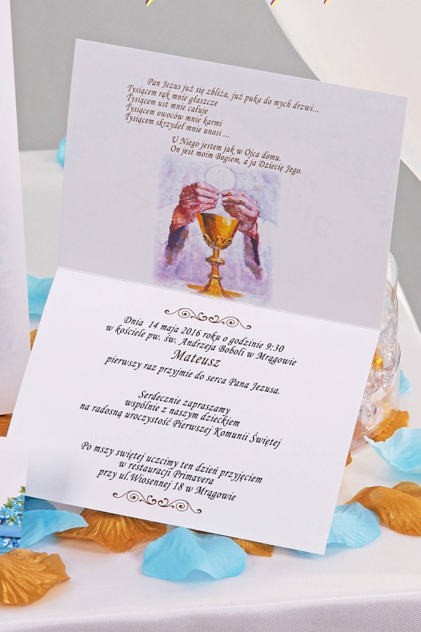 Personalized communion invitations from sets - Unforgettable Personalized communion invitations from sets - Unforgettable - obraz 3