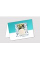 Personalized communion invitations from sets - Crystal blue - obraz 1