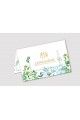 Personalized communion invitations from sets - Spring leaves - obraz 1