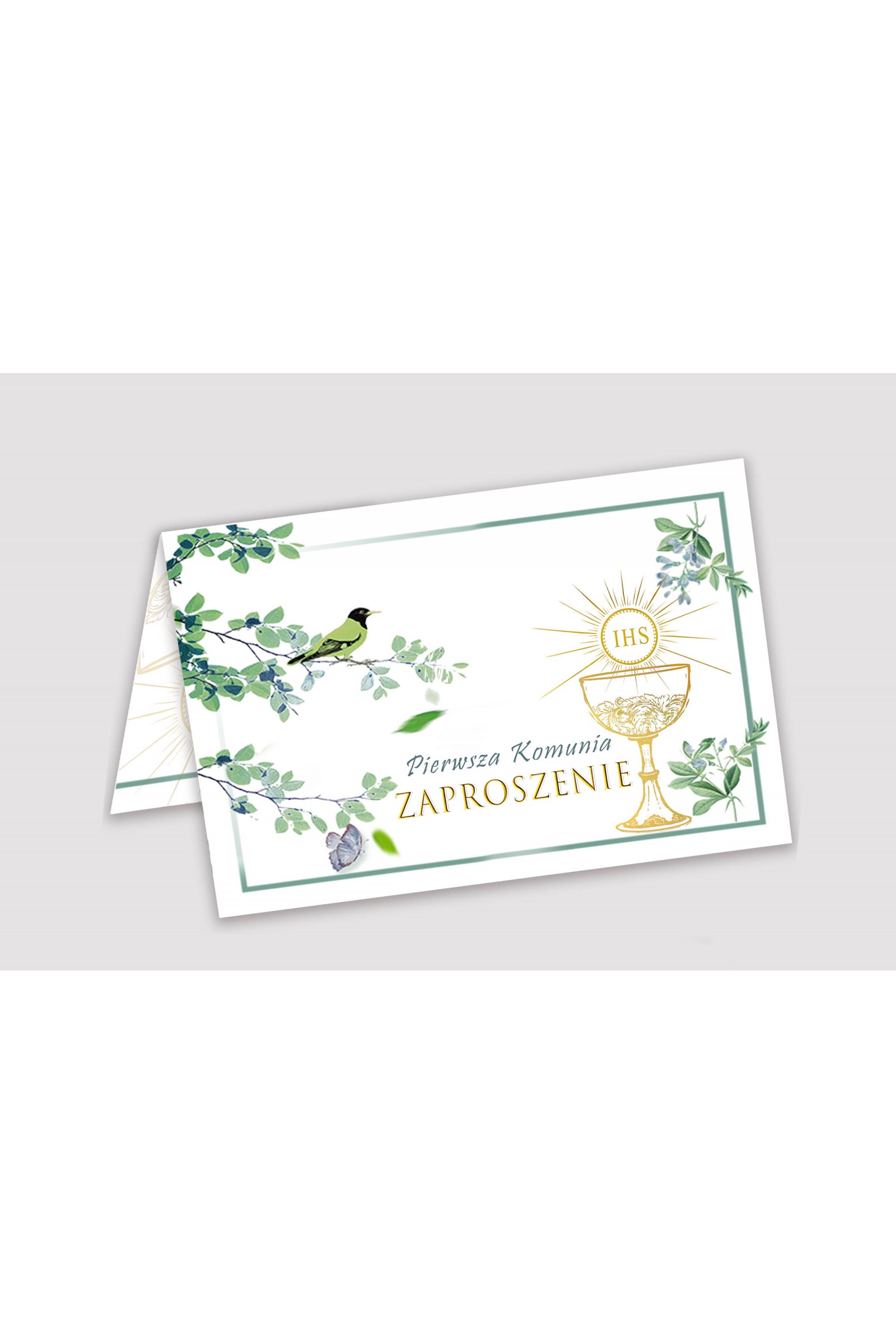 Personalized communion invitations from sets - Nightingale in the grove Personalized communion invitations from sets - Nightingale in the grove - obraz 1