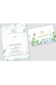 Personalized communion invitations from sets - Spring leaves - obraz 2