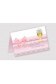 Personalized communion invitations from sets - Lace pink - obraz 1