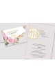 Personalized communion invitations from sets - Peony and rose - obraz 2