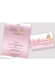 Personalized communion invitations from sets - Lace pink - obraz 2