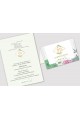 Personalized communion invitations from sets - Diamonds with eucalyptus - obraz 2