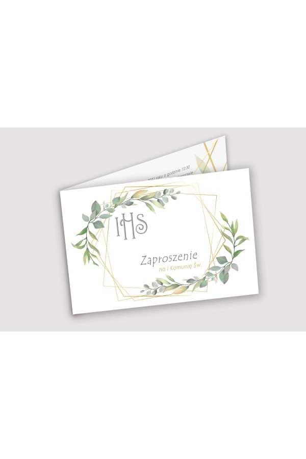 Personalized communion invitations from sets - Misty morning Personalized communion invitations from sets - Misty morning - obraz 1