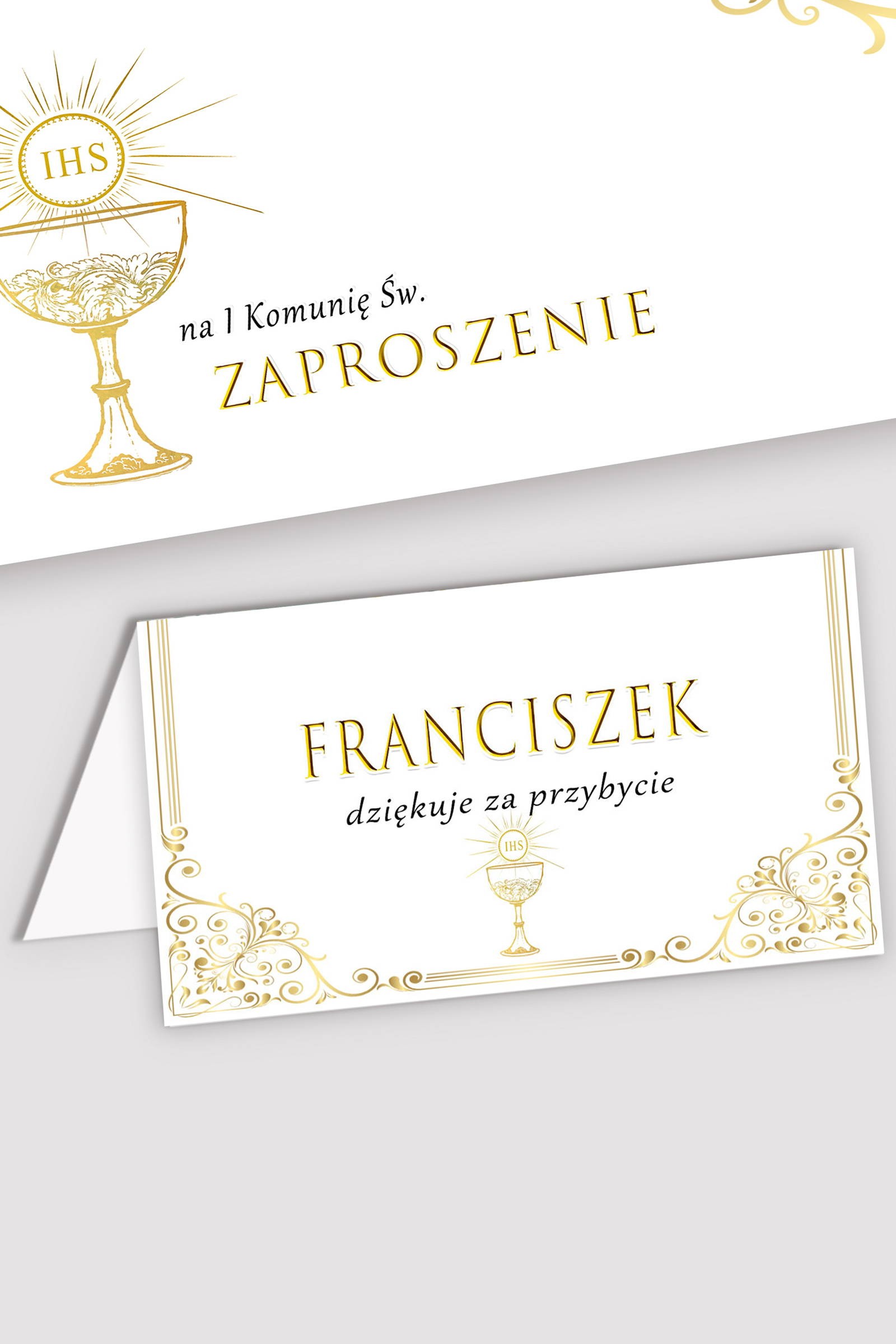 Personalized communion vignettes - Royal Gold Personalized communion vignettes - Royal Gold - obraz 0