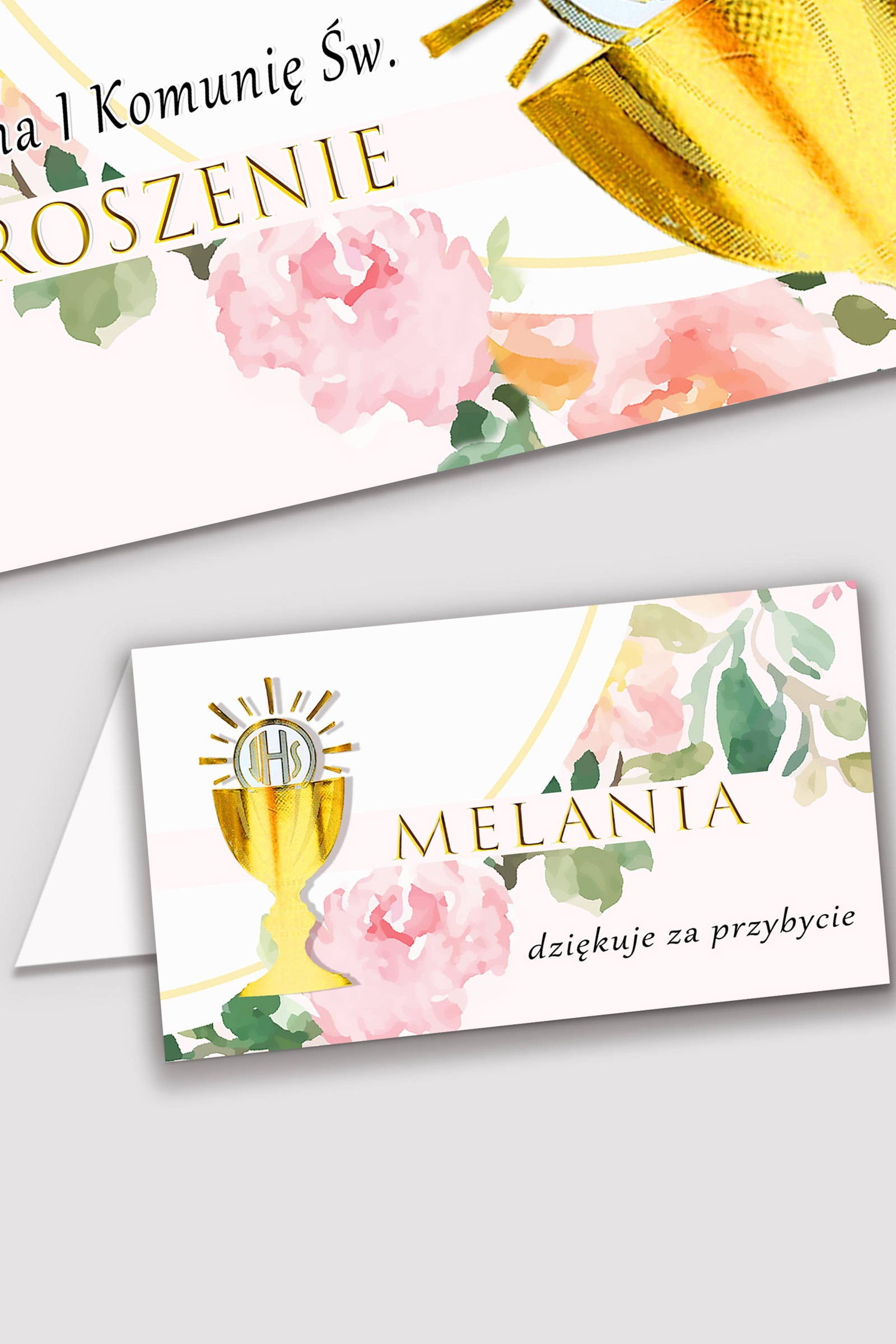 Personalized communion vignettes - Watercolor pink Personalized communion vignettes - Watercolor pink - obraz 0