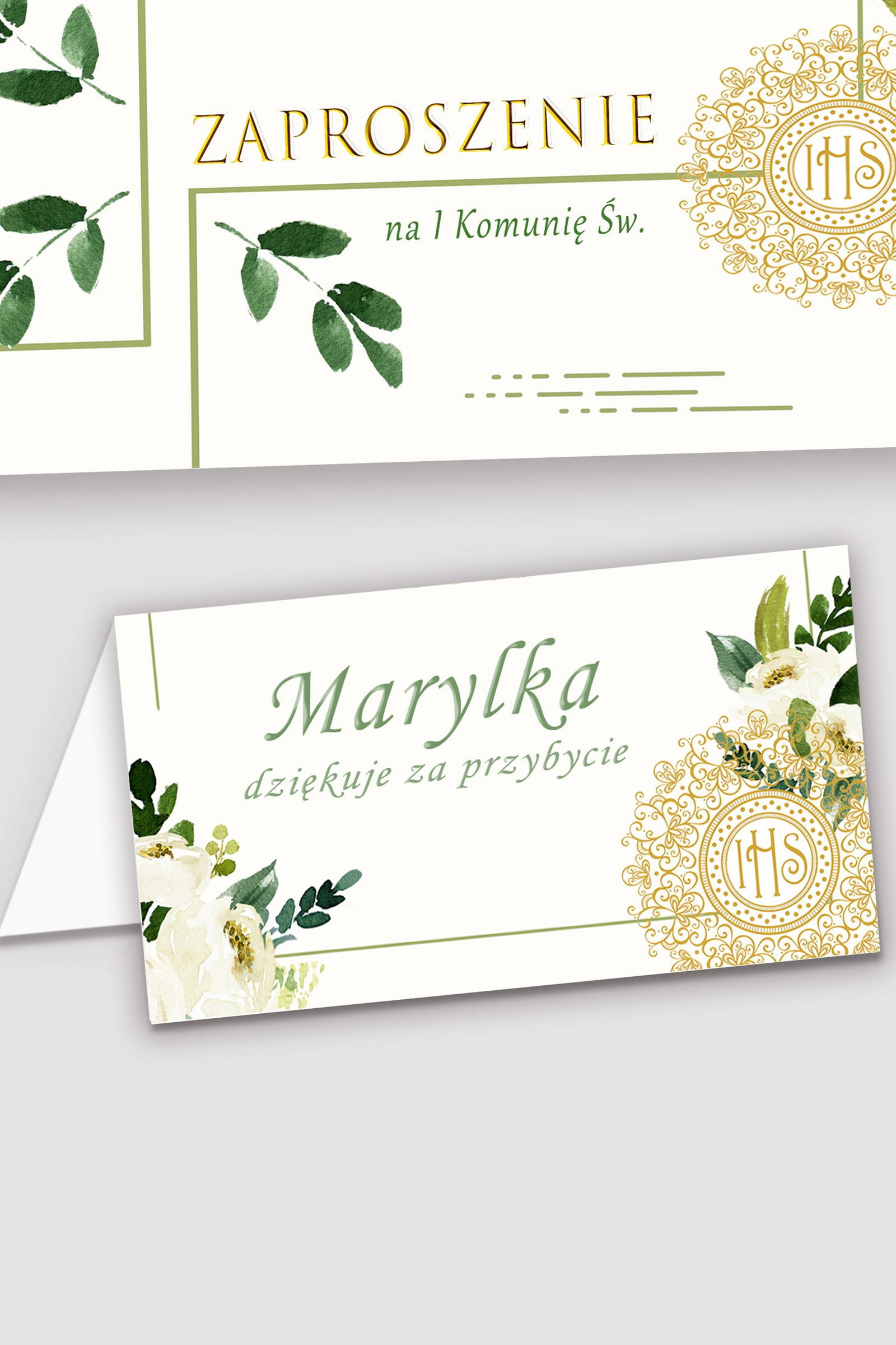 Personalized communion vignettes - White bouquet Personalized communion vignettes - White bouquet - obraz 0