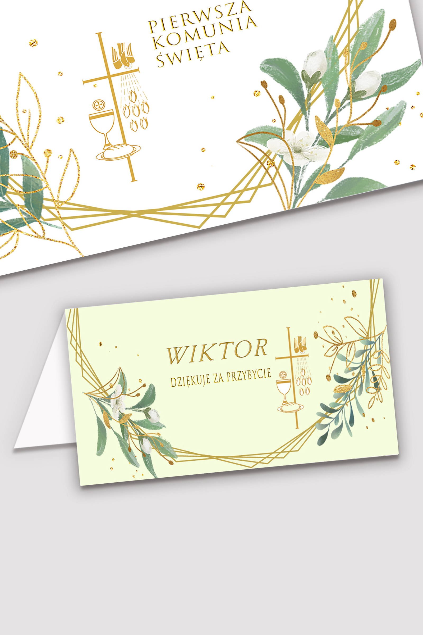 Personalized communion vignettes - Gold and twigs Personalized communion vignettes - Gold and twigs - obraz 0