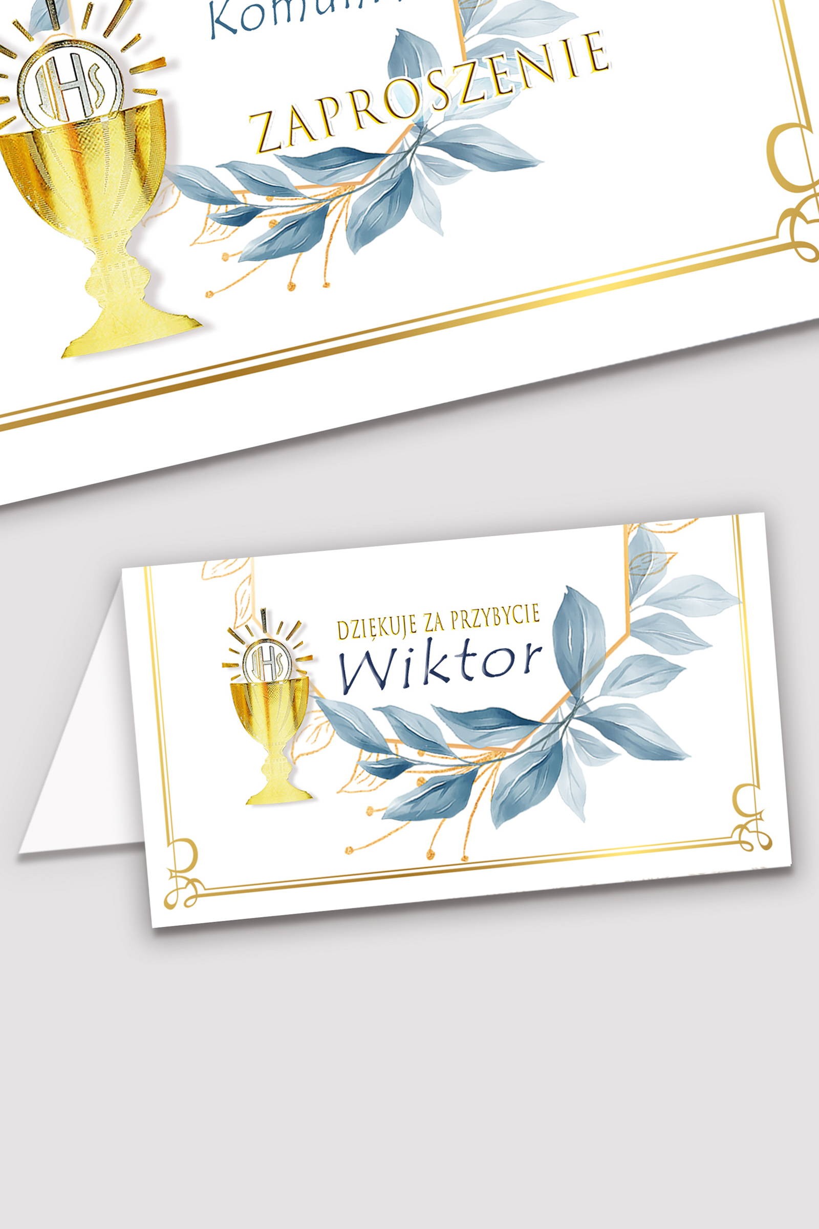 Personalized communion vignettes - Gold with a touch of pomegranate Personalized communion vignettes - Gold with a touch of pomegranate - obraz 0