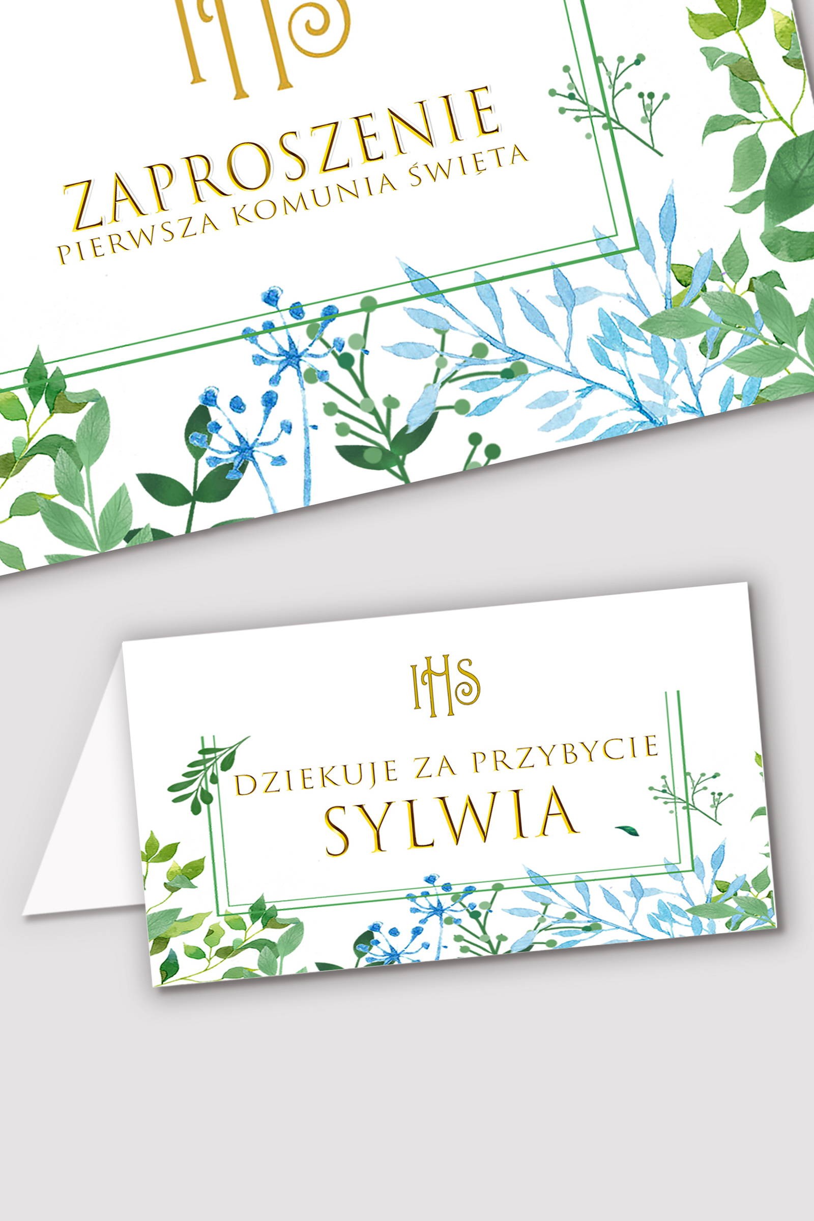 Personalized communion vignettes - Spring leaves Personalized communion vignettes - Spring leaves - obraz 0