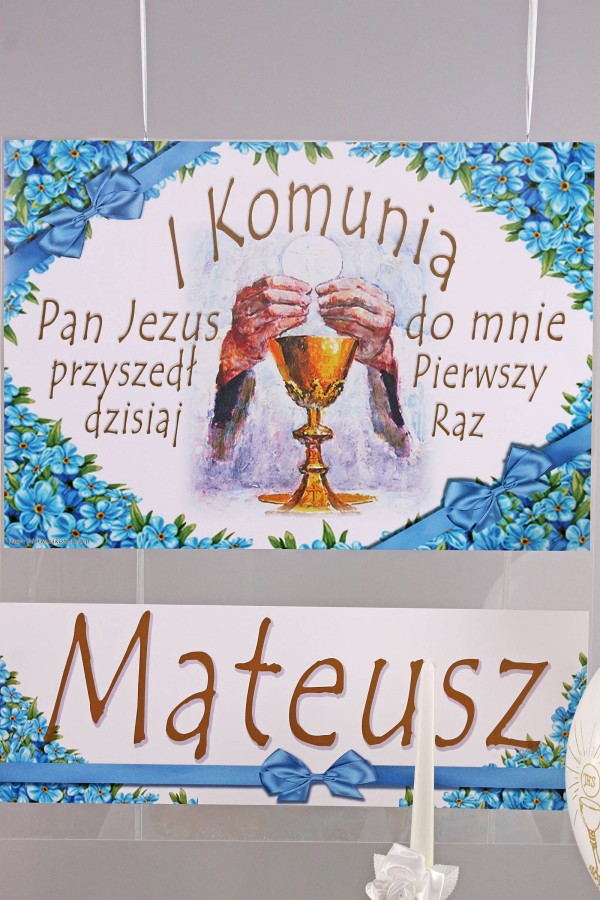 Personalized decorative communion set - Unforgettable Personalized decorative communion set - Unforgettable - obraz 1