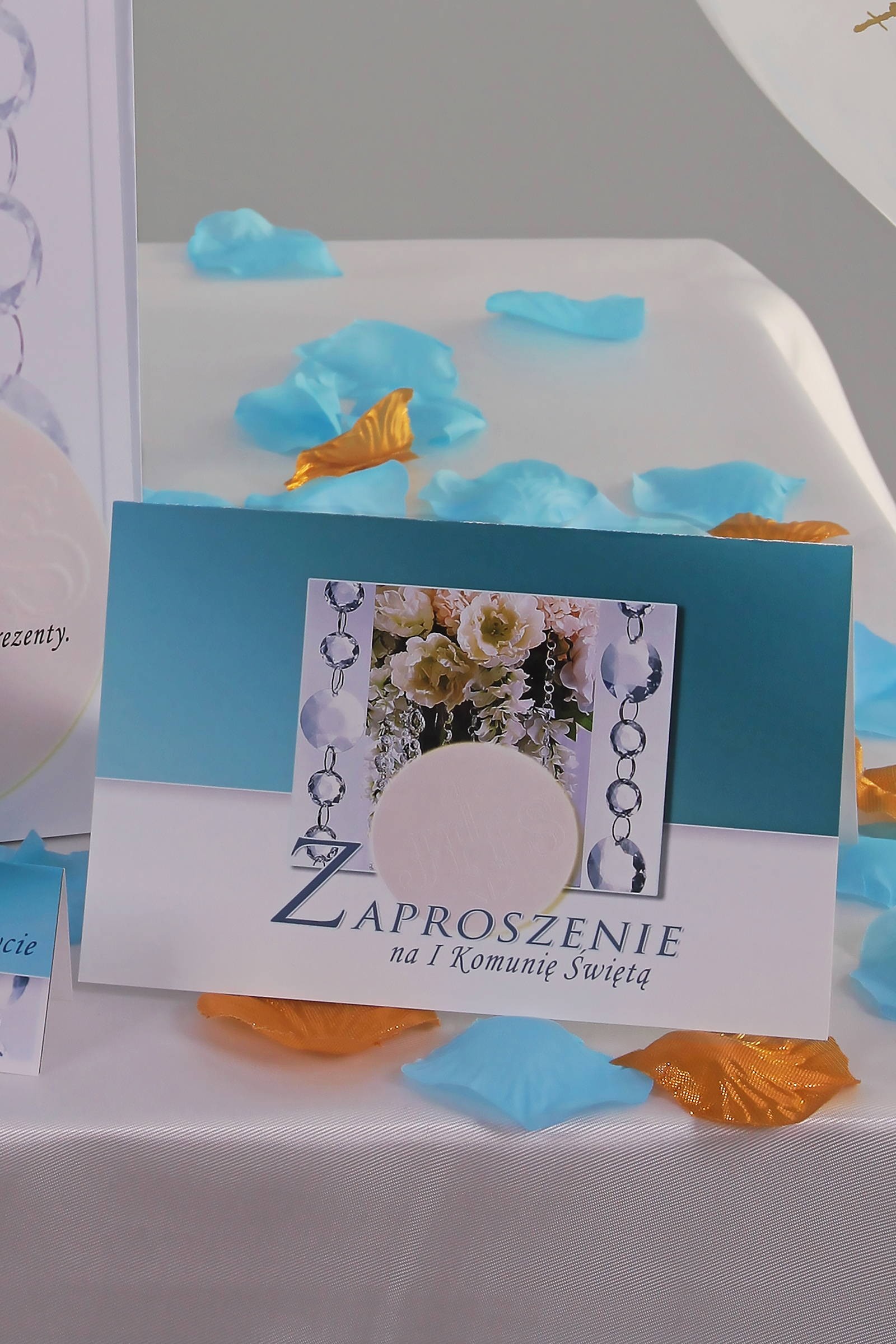 Personalized decorative communion set - Crystal blue Personalized decorative communion set - Crystal blue - obraz 5
