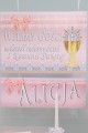 Personalized decorative communion set - Lace pink - obraz 1