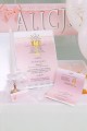 Personalized decorative communion set - Lace pink - obraz 3