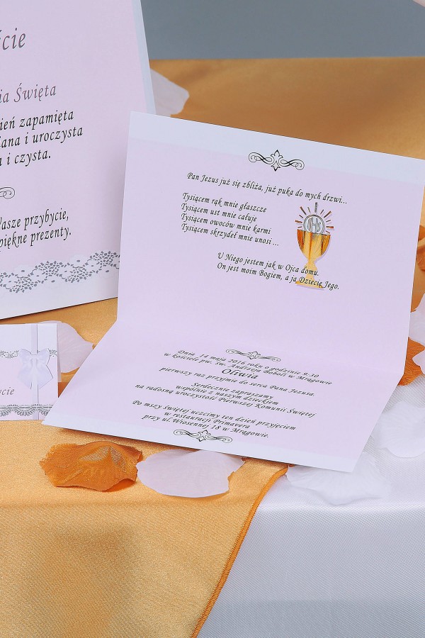 Personalized decorative communion set - Lace white Personalized decorative communion set - Lace white - obraz 4