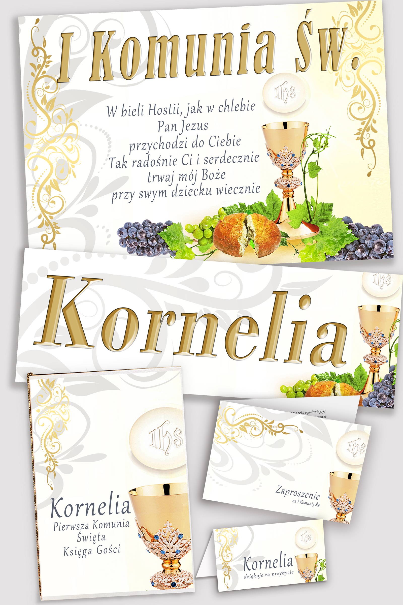 Personalized decorative communion set - Chalice Personalized decorative communion set - Chalice - obraz 0