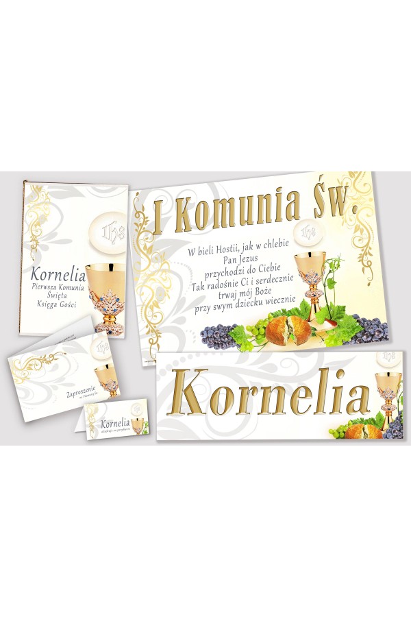 Personalized decorative communion set - Chalice Personalized decorative communion set - Chalice - obraz 1
