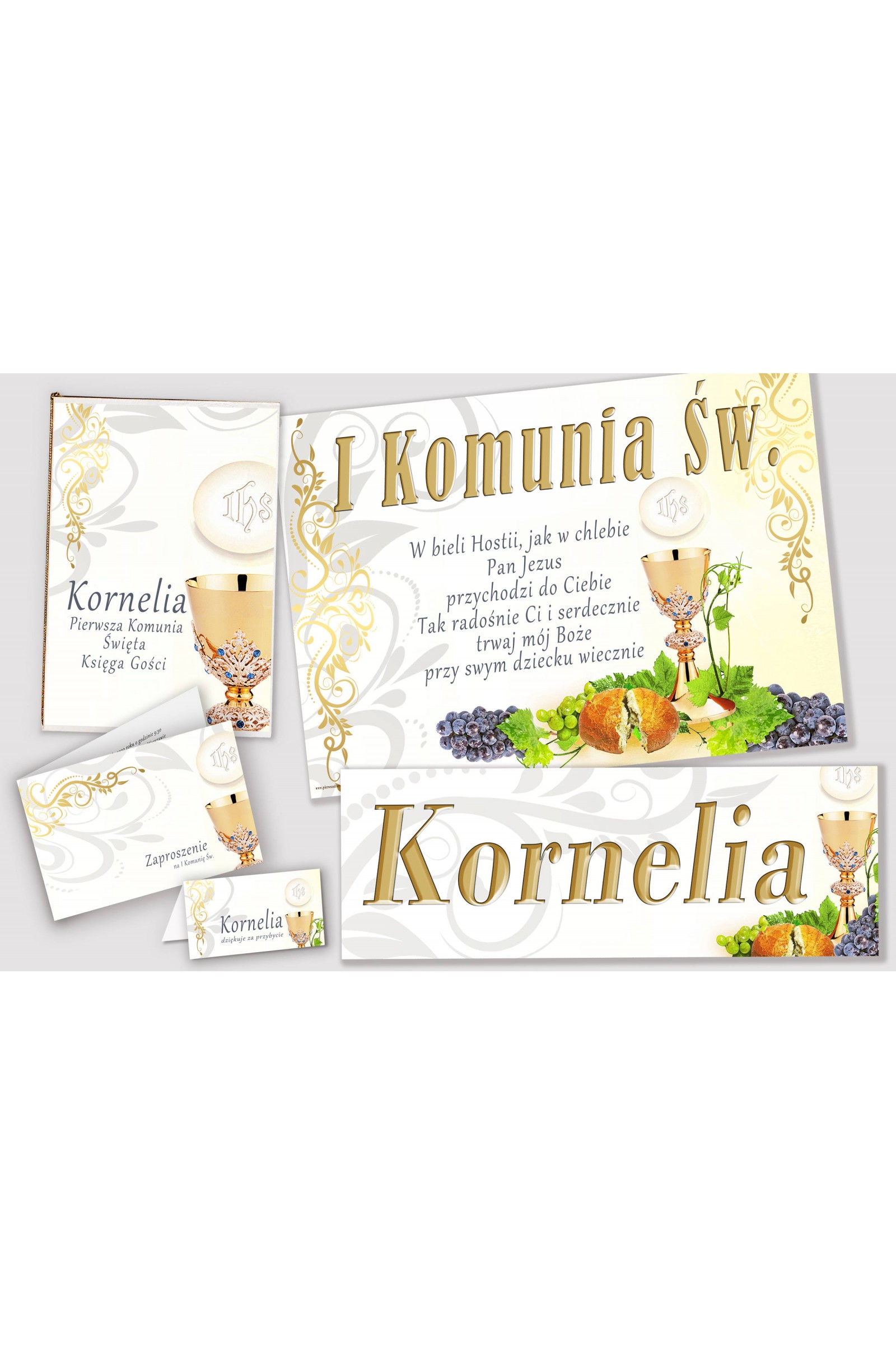 Personalized decorative communion set - Chalice Personalized decorative communion set - Chalice - obraz 1