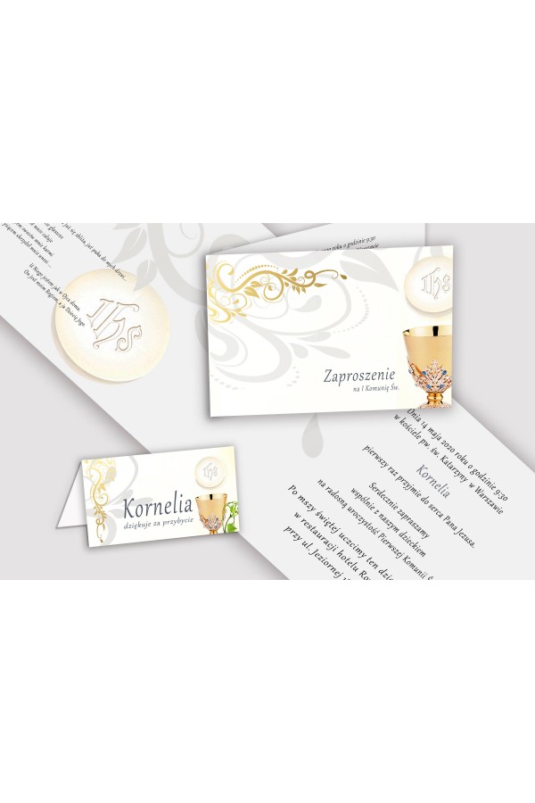Personalized decorative communion set - Chalice Personalized decorative communion set - Chalice - obraz 5